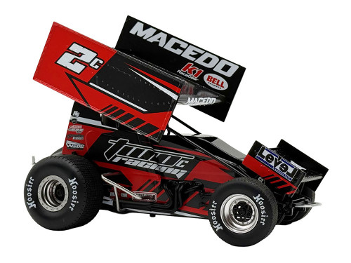 Winged Sprint Car #2C Cole Macedo Two C Racing 2026 1/18 Diecast Model Car ACME A1826015