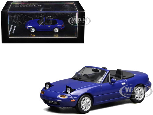 Mazda MX 5 Miata Convertible Laguna Blue 1/64 Diecast Model Car MotorHelix M60202L
