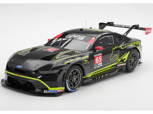 Ford Mustang GT3 #65 Christopher Mies Frederic Vervisch Ford Multimatic Motorsports IMSA Michelin GT Challenge VIR 2025 1/18 Model Car Top Speed TS0731