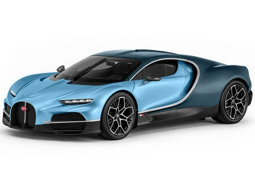 Bugatti Tourbillon Blue Atlantic Two-Tone 1/64 Diecast Model Car Trends Hobby 241098-A