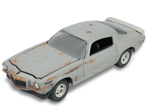 1970 Chevrolet Camaro Cortez Silver Unrestored with Tool Cart and Creeper The Hobby Shop Series 17 1/64 Diecast Model Car Greenlight 97170C