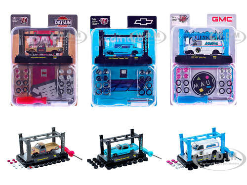Model Kit 3 piece Car Set Release #90 Limited Edition to 6000 pieces Worldwide 1/64 Diecast Model Cars M2 Machines 37000-90