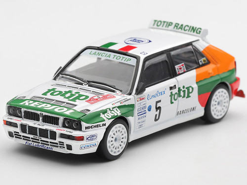 Lancia Delta HF Integrale Evoluzione #5 Andrea Aghini Sauro Farnocchia Monte Carlo Rally 1993 Limited Edition 1/64 Diecast Model Car Mini GT MGT01368