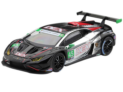 Lamborghini Huracan GT3 EVO2 #45 Danny Formal Trent Hindman DEX Imaging Wayne Taylor Racing GTD Class Winner IMSA Chevrolet Grand Prix 2025 Limited Edition 1/64 Diecast Model Car Mini GT MGT01370