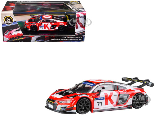 Audi R8 LMS GT3 EVO II #71 Arunas Geciauskas Nicola Michelon Tim Muller Juta Racing 12 Hours of Misano 2025 1/64 Diecast Model Car Paragon Models PA-56261