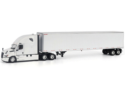 2025 Freightliner Cascadia Gen 5 Sleeper Cab Truck White with Great Dane Champion 53ft Dry Cargo Trailer Transport Series 1/50 Diecast Model Diecast Masters 71181