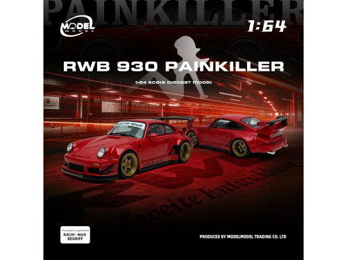 RWB 930 Painkiller Red 1/64 Diecast Model Car Model Model MM64-RWB930-007