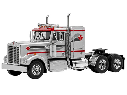 1976 Kenworth W900A Truck Tractor Canada 25 Gray with Graphics 1/64 Diecast Model IXO Models U64TR048