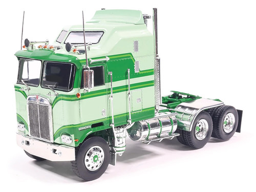 1976 Kenworth K100 Aerodyne Truck Tractor Green with Graphics 1/43 Diecast Model IXO Models U43TR005