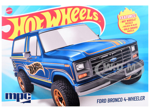 Skill 2 Model Kit Ford Bronco 4 Wheeler Hot Wheels 1/25 Scale Model MPC MPC1045