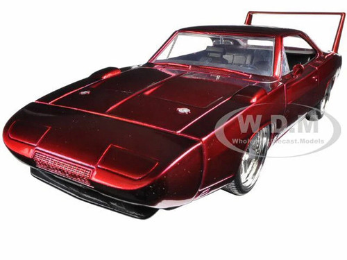 1969 Dodge Charger Daytona Red Fast & Furious 6 2013 Movie 25 Years of Fast & Furious Series 1/24 Diecast Model Car Jada 97060-25TH