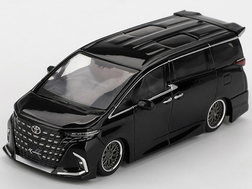Toyota Alphard 40 KUHL Van RHD Right Hand Drive Black Limited Edition 1/64 Diecast Model Car Mini GT MGT01179
