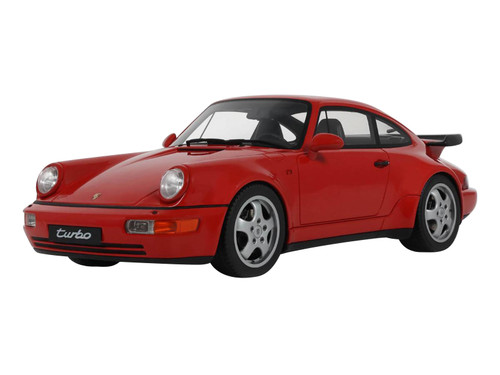 1991 Porsche 911 964 Turbo 3.3 Guards Red 1/18 Model Car GT Spirit GT1016