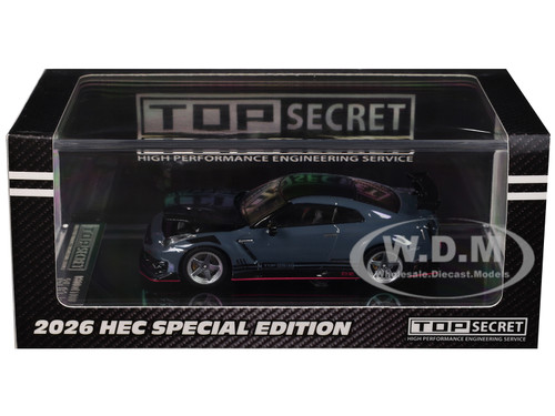 Nissan Top Secret Skyline GT R BNR34 RHD Right Hand Drive Gold Metallic with Carbon Hood Hobby Expo China 2026 1/64 Diecast Model Car BM Creations 64B0500