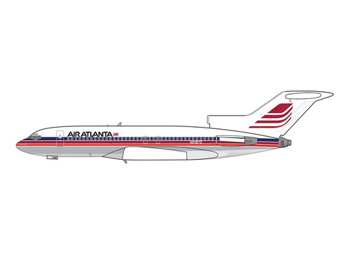 Boeing 727 100 Commercial Aircraft Air Atlanta N1187Z 1/400 Diecast Model Airplane V1:400 400002