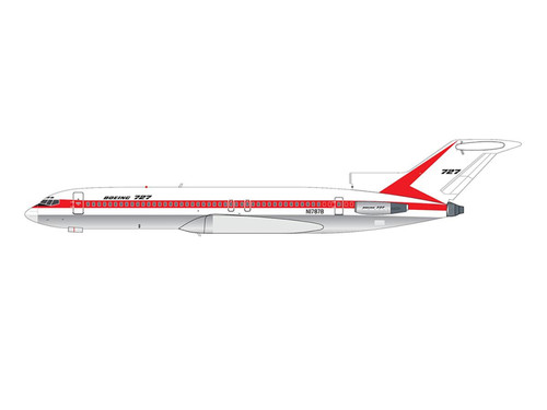 Boeing 727 200 Commercial Aircraft House Colour 1970s N1787B 1/400 Diecast Model Airplane V1:400 400022