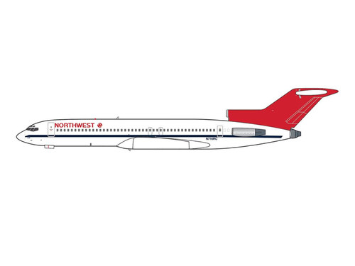 Boeing 727 200 Commercial Aircraft Northwest Airlines N716RC 1/400 Diecast Model Airplane V1:400 400025