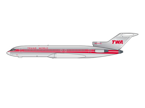 Boeing 727 200 Commercial Aircraft TWA Project Skinny N64339 1/400 Diecast Model Airplane V1:400 400027