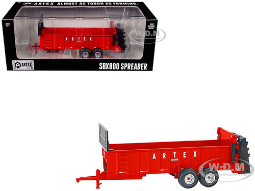 Artex SBX800 Spreader Red 1/64 Diecast Model SpecCast ART003