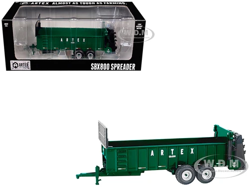 Artex SBX800 Spreader Green 1/64 Diecast Model SpecCast ART004