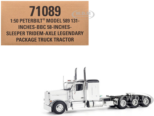 Peterbilt 589 Legendary Package Truck Tractor with 58 Sleeper Transport Series 1/50 Diecast Model Diecast Masters 71089