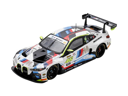 BMW M4 GT3 No.46 Team WRT 2nd Bathurst 12H 2025 V Rossi  C Weerts R Marciello 1/64 Model Car Spark 64S266