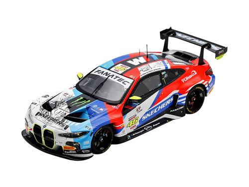 BMW M4 GT3 No 46 Team WRT 24H Spa 2024 R Marciello M Martin V Rossi 1/64 Model Car Spark 64S269