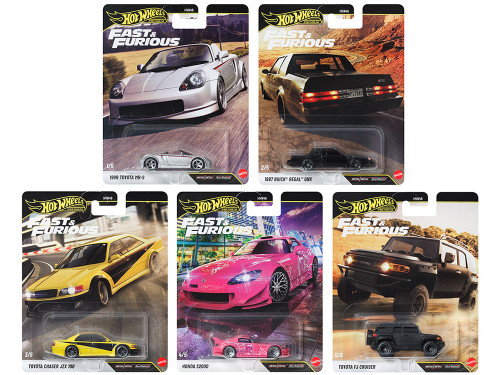 Fast & Furious 2026 5 piece Set S Diecast Model Cars Hot Wheels HNW46-956S