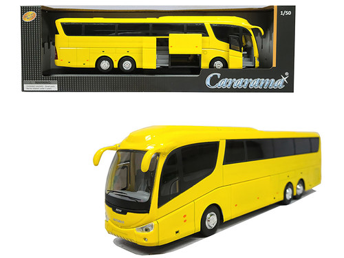 Scania Irizar Super Coach Autobus Yellow 1/50 Diecast Model Cararama 57702YL
