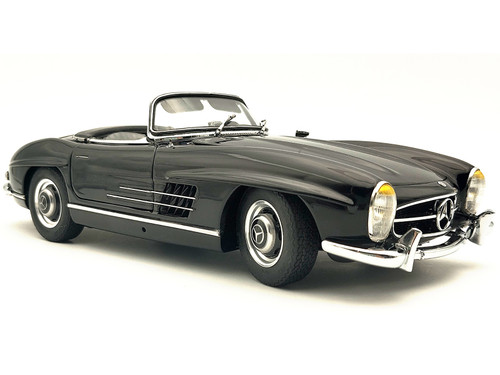 Mercedes Benz 300 SL W198 II Roadster Black Limited Edition to 1500 pieces Worldwide 1/18 Diecast Model Car CMC M-293