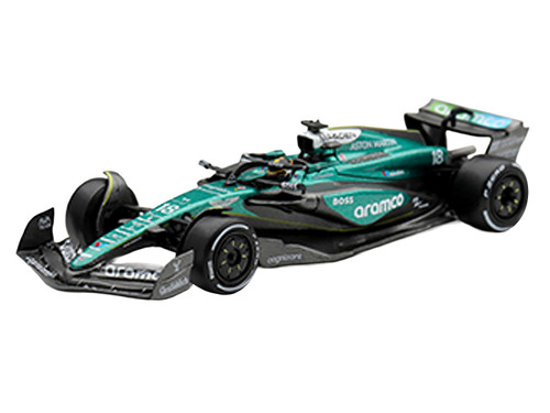 Aston Martin AMR24 #18 Lance Stroll 2024 F1 2024 Las Vegas GP Limited Edition 1/64 Diecast Model Car Mini GT MGT01413