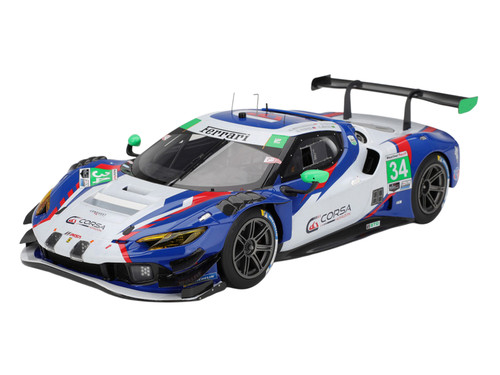 Ferrari 296 GT3 #34 Giacomo Altoe Manny Franco Cedric Sbirrazzuoli Daniel Serra Conquest Racing IMSA 24 Hours of Daytona 2025 Competition Series 1/18 Model Car BBR CS18020