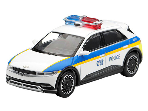 Hyundai Ioniq 5 Police Car Korea Exclusives Limited Edition 1/64 Diecast Model Car Mini GT MGT01383