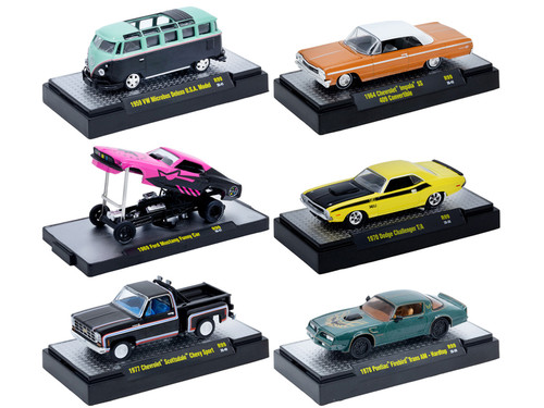 32600 Series 6 Cars Set Release #99 IN DISPLAY CASES Limited Edition 1/64 Diecast Model Cars M2 Machines 32600-99