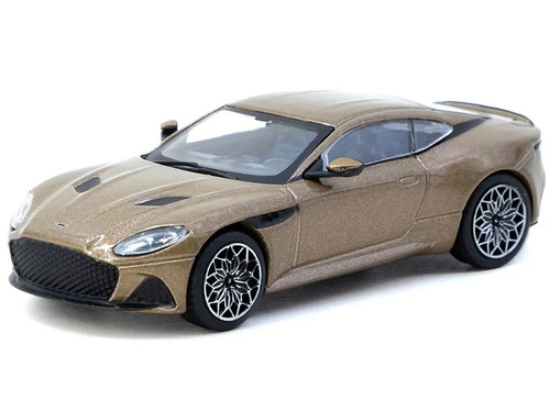 Aston Martin DBS Superleggera Brown Metallic Global64 Series 1/64 Diecast Model Car Tarmac Works T64G-004-BR