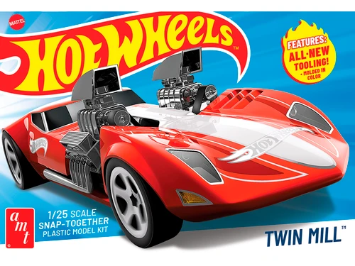 Skill 2 Snap Model Kit Twin Mill Hot Wheels 1/25 Scale Model AMT AMT1530
