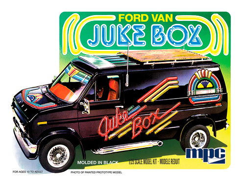 Skill 2 Model Kit 1981 Ford Van Juke Box 1/25 Scale Model MPC MPC1051