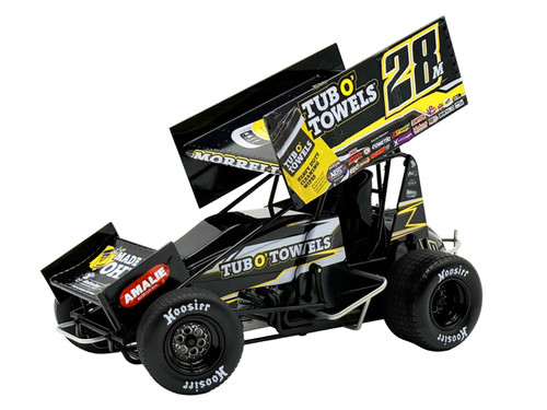 Winged Sprint Car #28M Conner Morrell Tub O Towels 2026 1/18 Diecast Model Car ACME A1826026