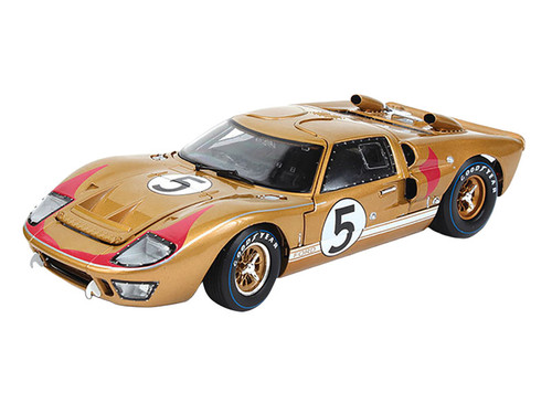 Ford GT40 MKII #5 Ronnie Bucknum Dick Hutcherson Holman & Moody 3rd Place 24 Hours of Le Mans 1966 Historic 1 2 3 Finish Series 1/18 Diecast Model Car ACME SC-403-60