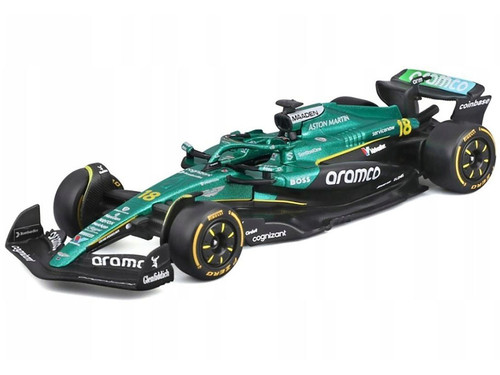 Aston Martin AMR25 #18 Lance Stroll Aramco Formula One F1 World Championship 2025 Race Series 1/43 Diecast Model Car Bburago 38250LS