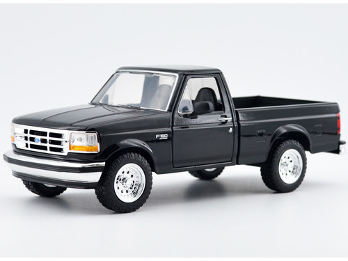 1993 Ford F 150 XLT Pickup Truck Black Timeless Legends Series 1/24 Diecast Model Car Motormax 79397BK
