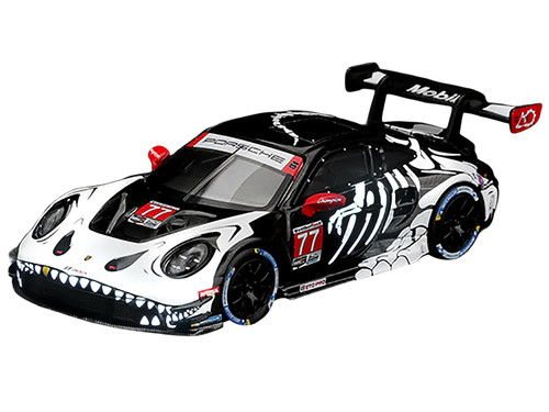 Porsche 911 GT3 R 992 #77 AO Racing Skeleton Rexy 2026 IMSA Petit Le Mans Glow in the Dark Limited Edition 1/64 Diecast Model Car Mini GT MGT01436