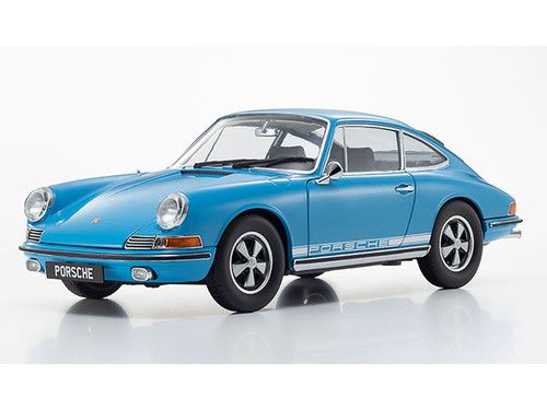 Porsche 911 S Crystal Blue 1/18 Diecast Model Car Kyosho K08978BLW