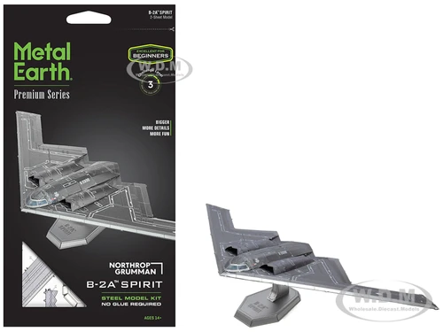 Model Kit Northrop B 2A Spirit Aircraft United States Air Force Raw Metal Premium Series Easy Difficulty Steel Model Metal Earth PS2029