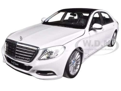 Mercedes Benz S Class White 1/24 1/27 Diecast Model Car Welly 24051