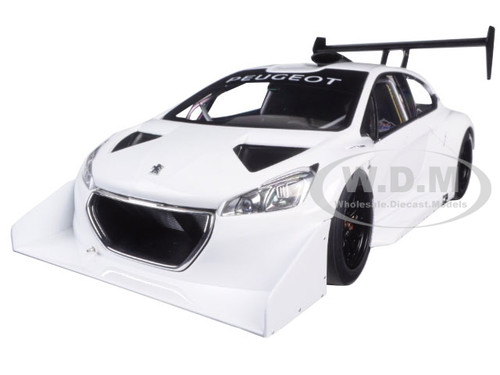 2013 Peugeot 208 T16 Pikes Peak Race Car Plain White Version 1/18