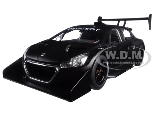  2013 Peugeot 208 T16 Pikes Peak Race Car Plain Black Version 1/18 Model Car Autoart 81356