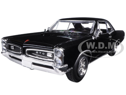 1966 Pontiac GTO Black 1/25 Diecast Model Car New Ray 71853 B