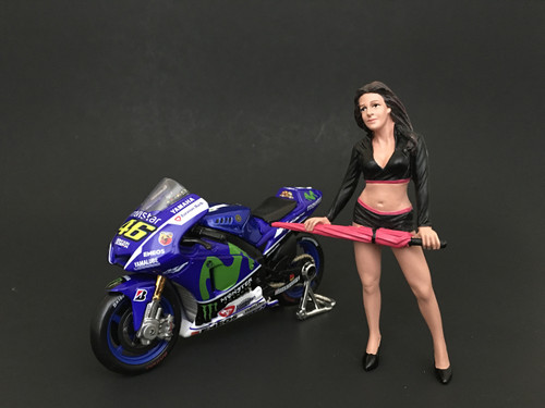 Umbrella Girl I Figure For 1:18 Scale Models American Diorama 77435
