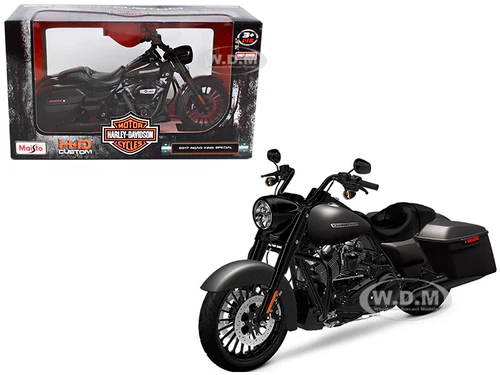 2017 Harley Davidson King Road Special Black Motorcycle Model 1/12 Maisto 32336